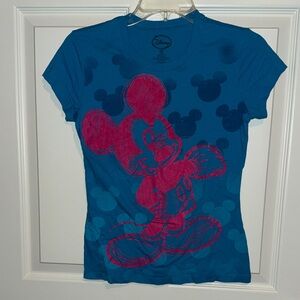 🌺 2 for $10🌺 Disney Teal and Pink Mickey Mouse Kids Tee